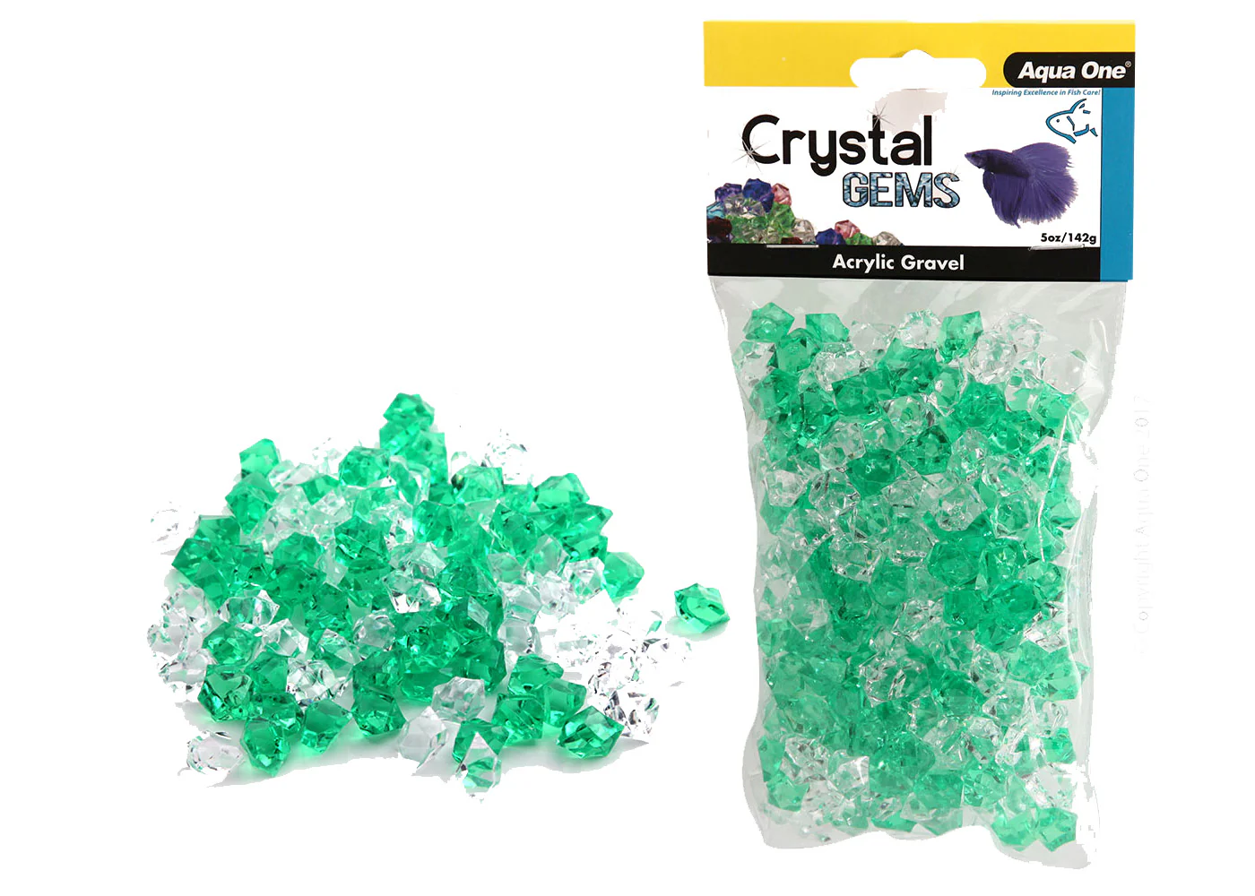 Aqua One Crystal Gems Acrylic Betta Gravel 145g 15mm - dicontinued - Image 4