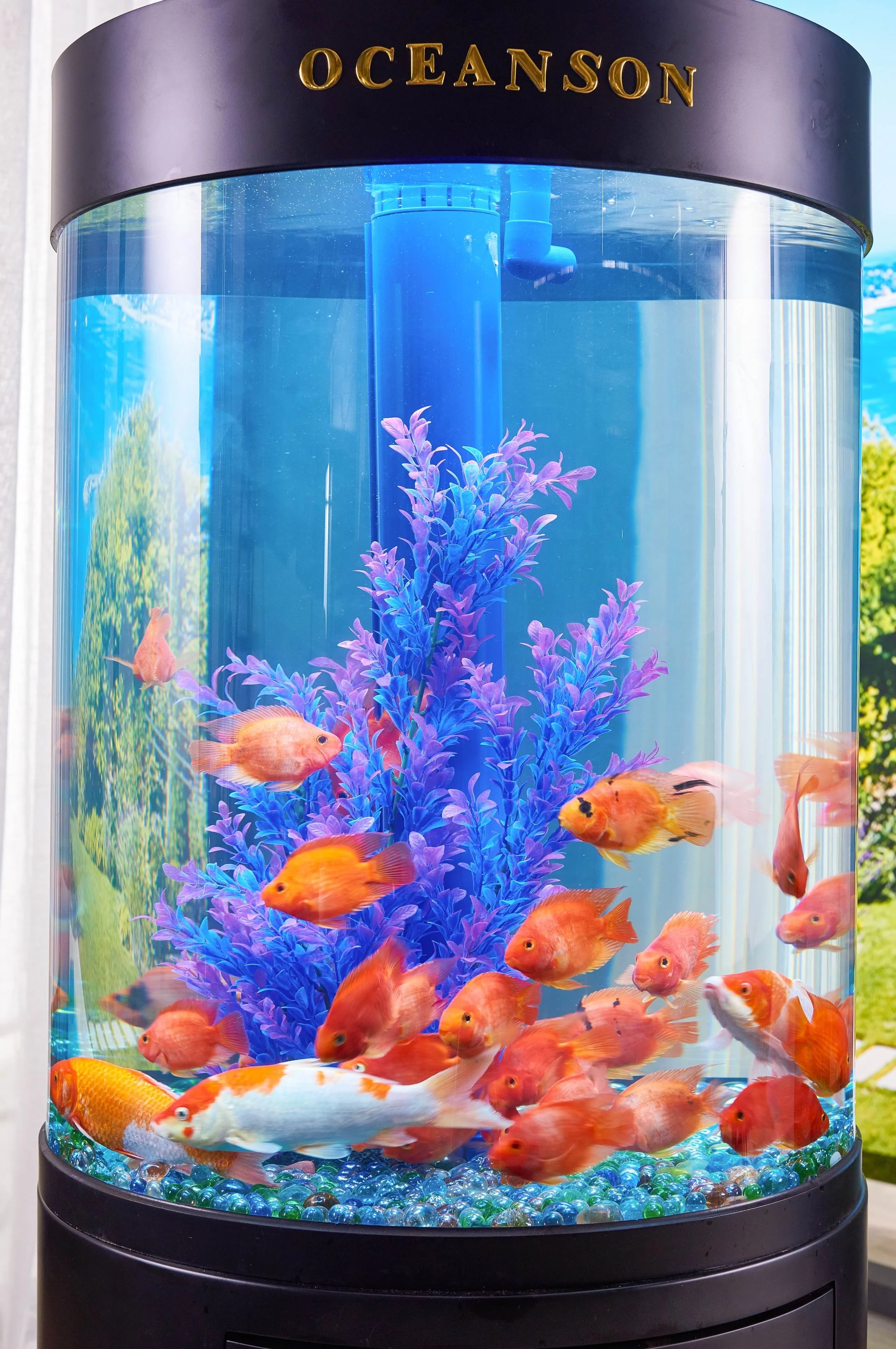 Oceanson V5-O80 80cm (D) Aquarium Round Tank with Stand and Sump - Image 2