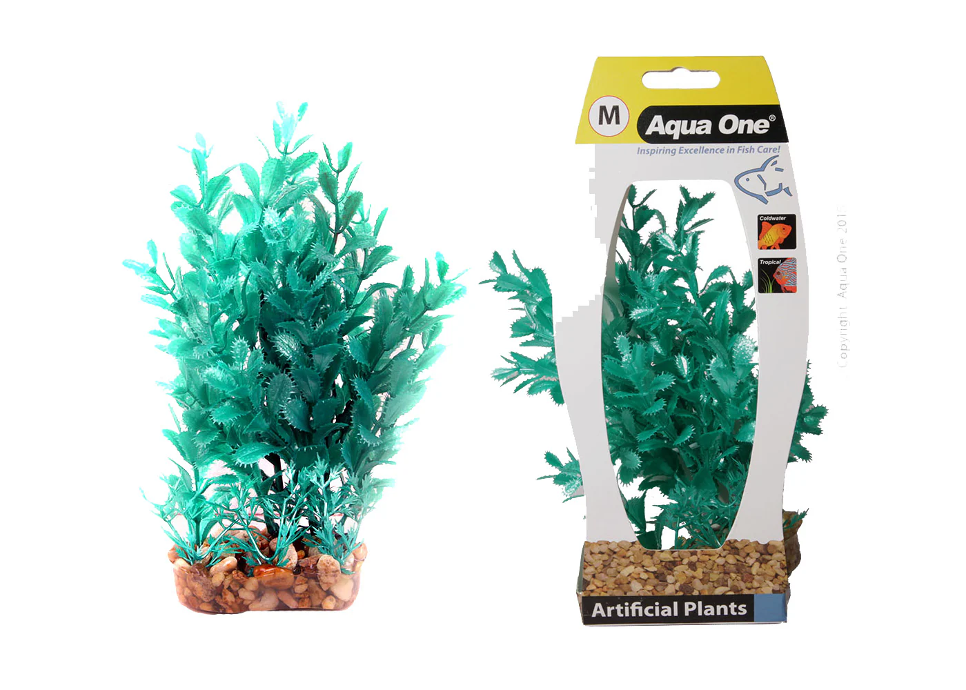 Aqua One Y Plastic Plant Narrow Ludwigia Medium - Image 2